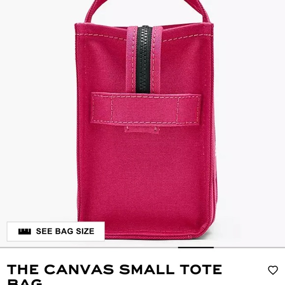 Marc Jacobs Fuchsia Canvas Tote - Picture 4 of 14